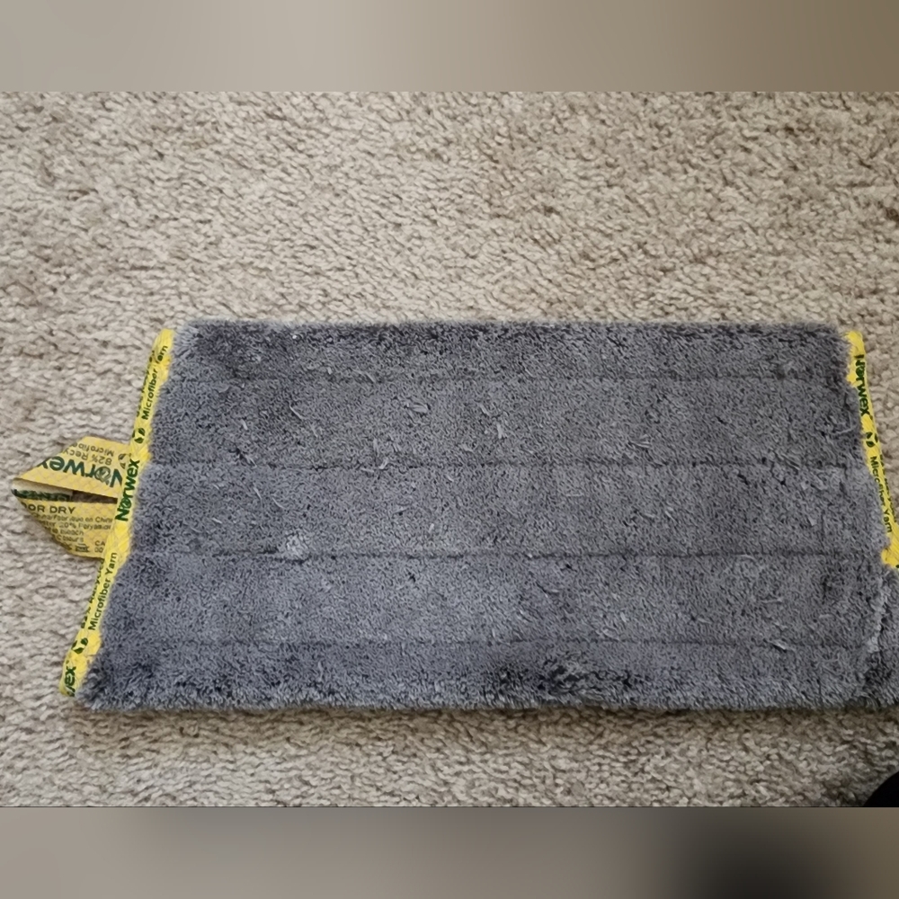 Norwex Yellow Cleaning Pad with Gray Border
